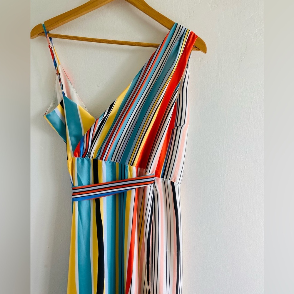 NWT Lovers + Friends Women Montague Maxi Wrap Rainbow Dress Size XS - Picture 8 of 14